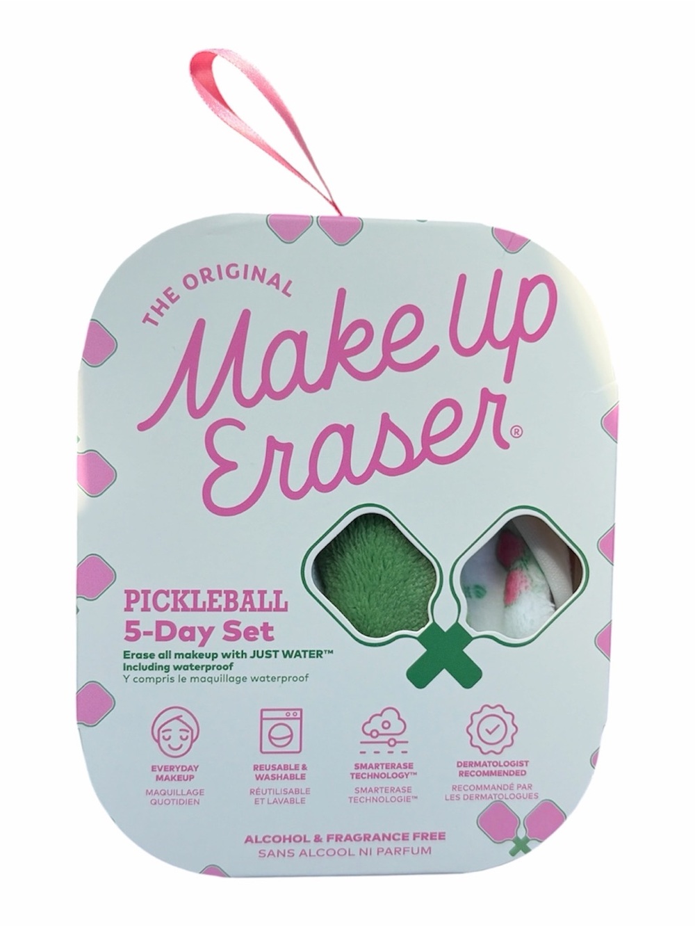 MakeUp Eraser Pickleball 5-Day Set - Pink & Green